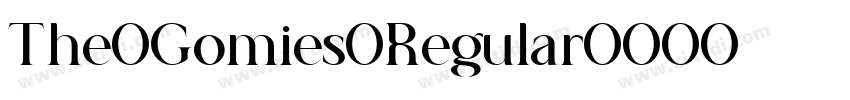 The Gomies Regular字体转换